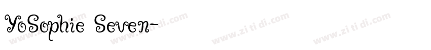 YoSophie Seven字体转换